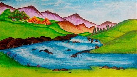 how to draw nature scenes.